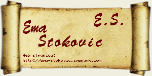 Ema Stoković vizit kartica